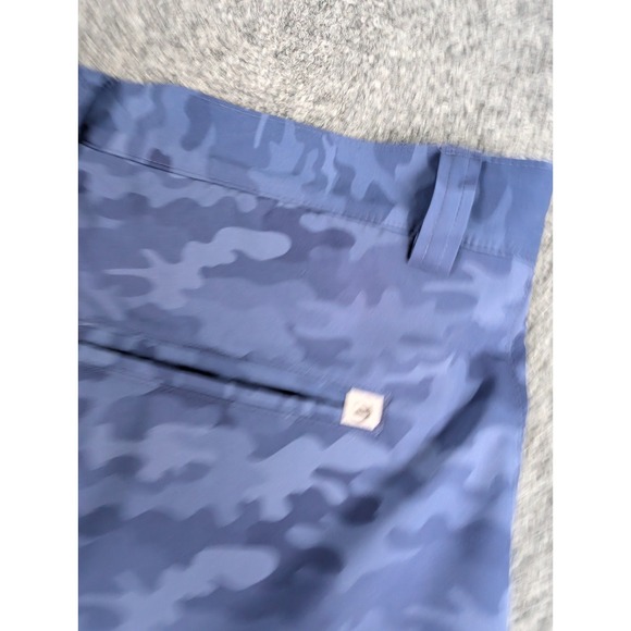 Peter Millar Shackleford Hybrid Golf Shorts Mens 38 Navy Blue Camo 10" - Picture 8 of 8